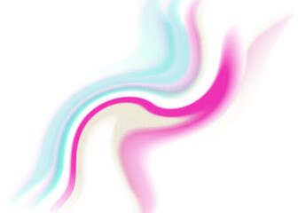 An abstract transparent iridescent color blur design element.