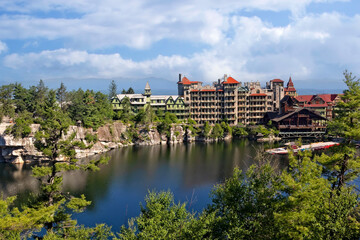 View of Mohonk Mountain House, in New Paltz, New York