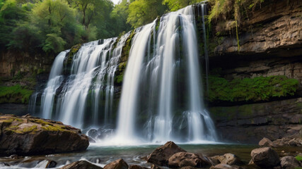 Fototapeta premium waterfall in the mountains