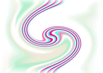 An abstract transparent iridescent color blur design element.