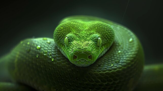 green tree python