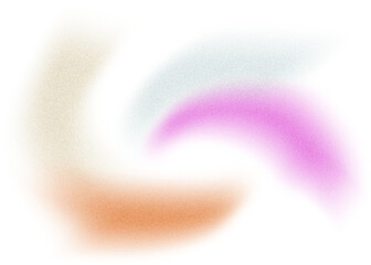 An abstract transparent iridescent color blur design element.
