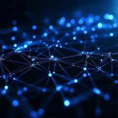 Fintech background enhanced by blockchain network technology solutions image