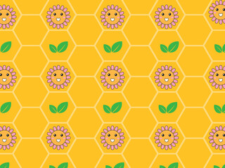 seamless pattern with flowers