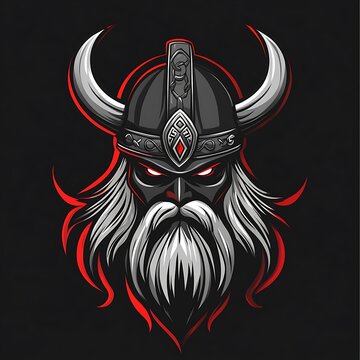 God Odin Viking esport sport mascot logo powerful design