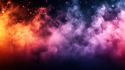 Fototapeta premium Colorful smoke and light effects background.