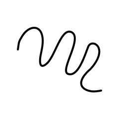 Random Linear Ripple Doodle Art
