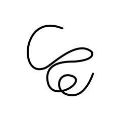 Random Linear Ripple Doodle Art