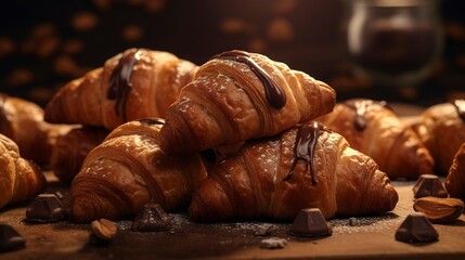 A photo of a tempting display of hazelnut-filled chocolate