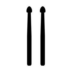 Drumsticks silhouette icon