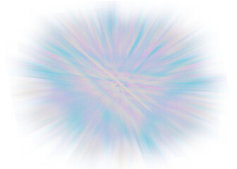 An abstract transparent iridescent color blur design element.