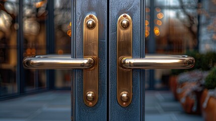 Obraz premium Producing high-quality aluminum hardware for doors and windows Consider durability and design.