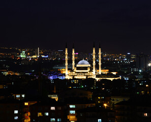 A night view of Ankara, the capital of Turkey