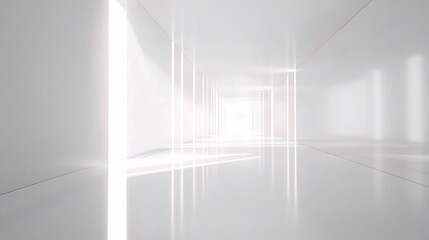 Modern Abstract White Loop Seamless Design for Contemporary Spaces