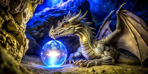 golden dragon on the background