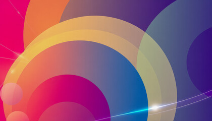 Obraz premium Modern abstract composition of circles and gradients in warm mocha mousse tones, ideal for creative visuals.