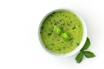 healthy food bowl top view