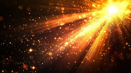 Fototapeta premium Futuristic Light Effects with Abstract Technology and Shimmering Sparkles