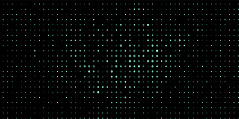 image of defocused stadium lights. Abstract blue and green background with neon effects and colorful lights.