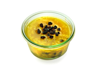 Delicious  traditional Turkish, ottomans rice dessert, zerde.