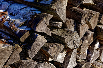 cold winter sunny morning in Bovaria