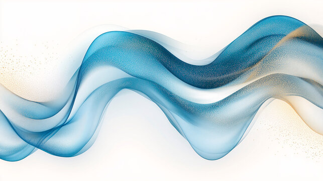 Dise&ntilde;o abstracto con ondas fluidas en tonos azules