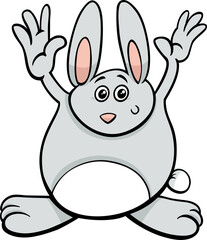 funny cartoon rabbit or bunny animal character