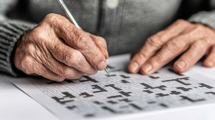 Elderly engagement with crossword puzzles: promoting cognitive skills and leisure in seniors