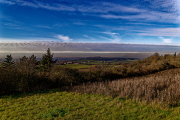 Obraz premium cold winter sunny morning in Bovaria