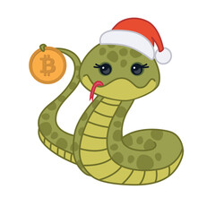 Fototapeta premium New Year's Snake Illustration