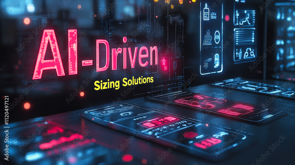 Poster ai-driven sizing solutions enhancing online shopping accuracy and reducing return rates