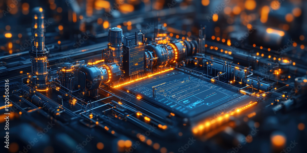Poster ai-powered automated workflow tools enhancing productivity and efficiency in industrial settings