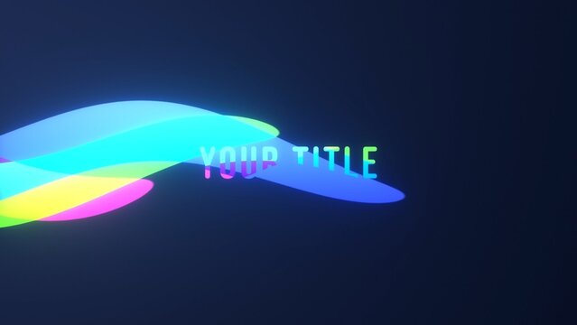 Colorful Streaks Modern Bright Title Intro