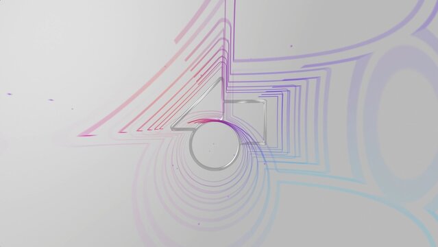 Colorful Echo Ripple Particle Logo Reveal