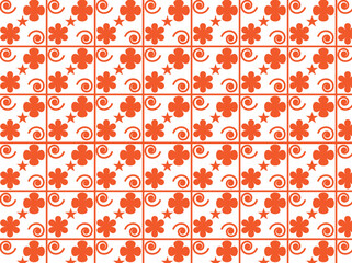 seamless pattern with flowers