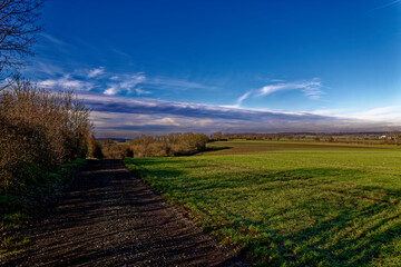 Obraz premium cold winter sunny morning in Bovaria