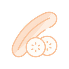 Cucumber vector icon