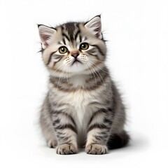 Obraz premium Playful Kitten Leaping - Cute Cat Photo