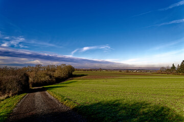 Obraz premium cold winter sunny morning in Bovaria