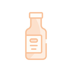 Olive Oil Bottle vector icon