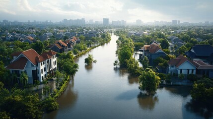Urban Landscape After Flood Event