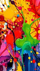 Obraz premium abstract background with splashes of paint