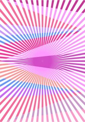 The background image is in pink tones, using shapes to arrange. Composition with gradation used for graphics