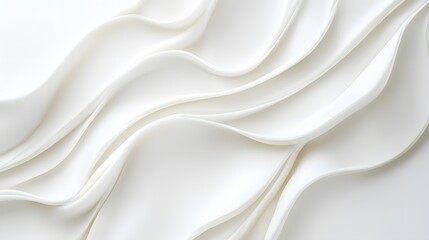Obraz premium Abstract White Waves Curving Design Background
