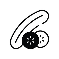 Cucumber vector icon
