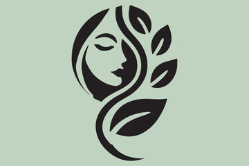 Vector Illustration of Monogram Beauty logo.