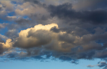 sky with stormy clouds