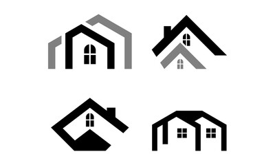 home vector logo set template
