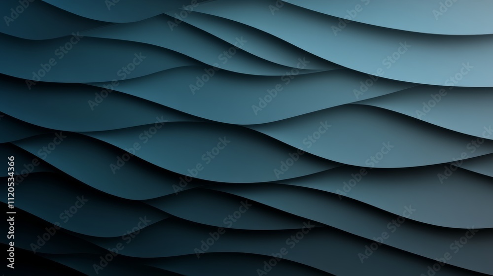 Poster This gradient background features soft matte textures and flowing lines in deep charcoal gray and teal, ideal for a modern design aesthetic