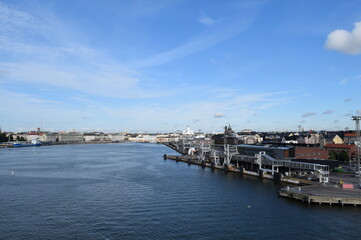 Naklejka premium South Harbour is a bay and harbour area immediately next to the centre of the city of Helsinki, Finland. 